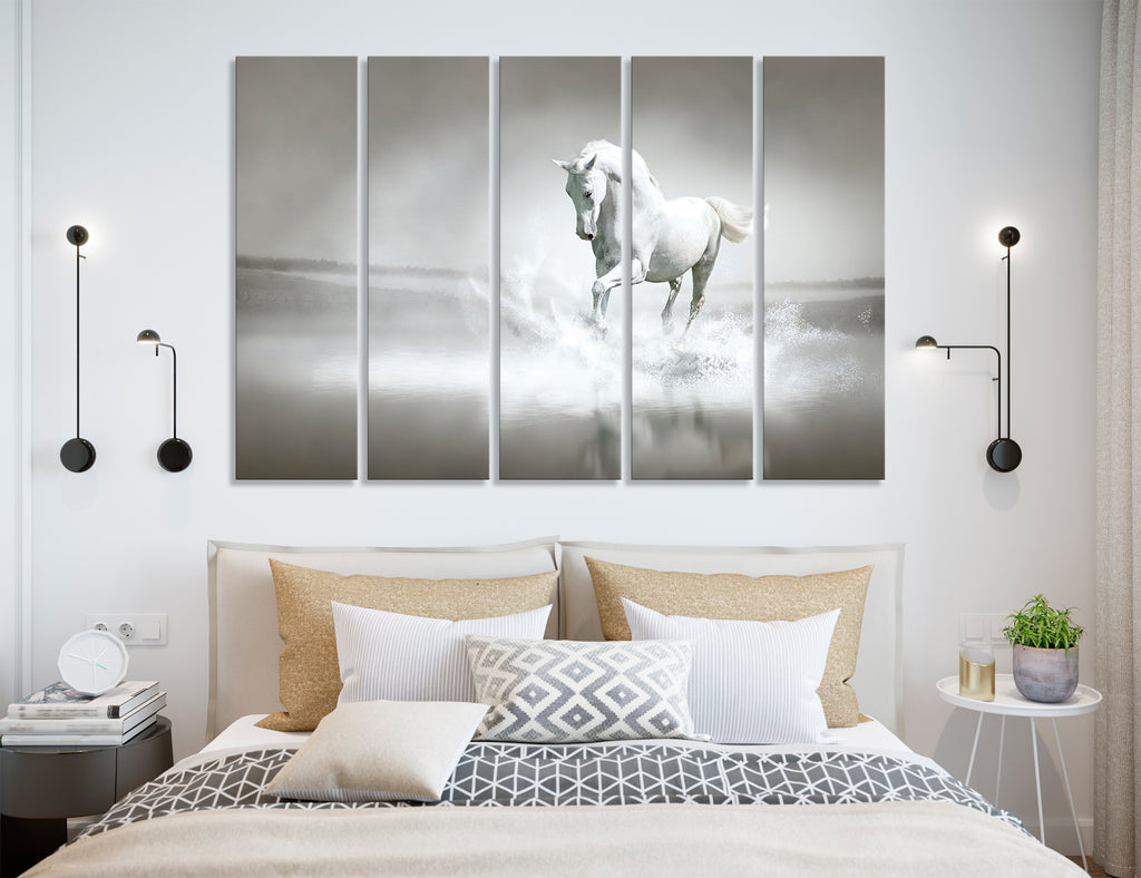 White Horse Canvas Print #8068