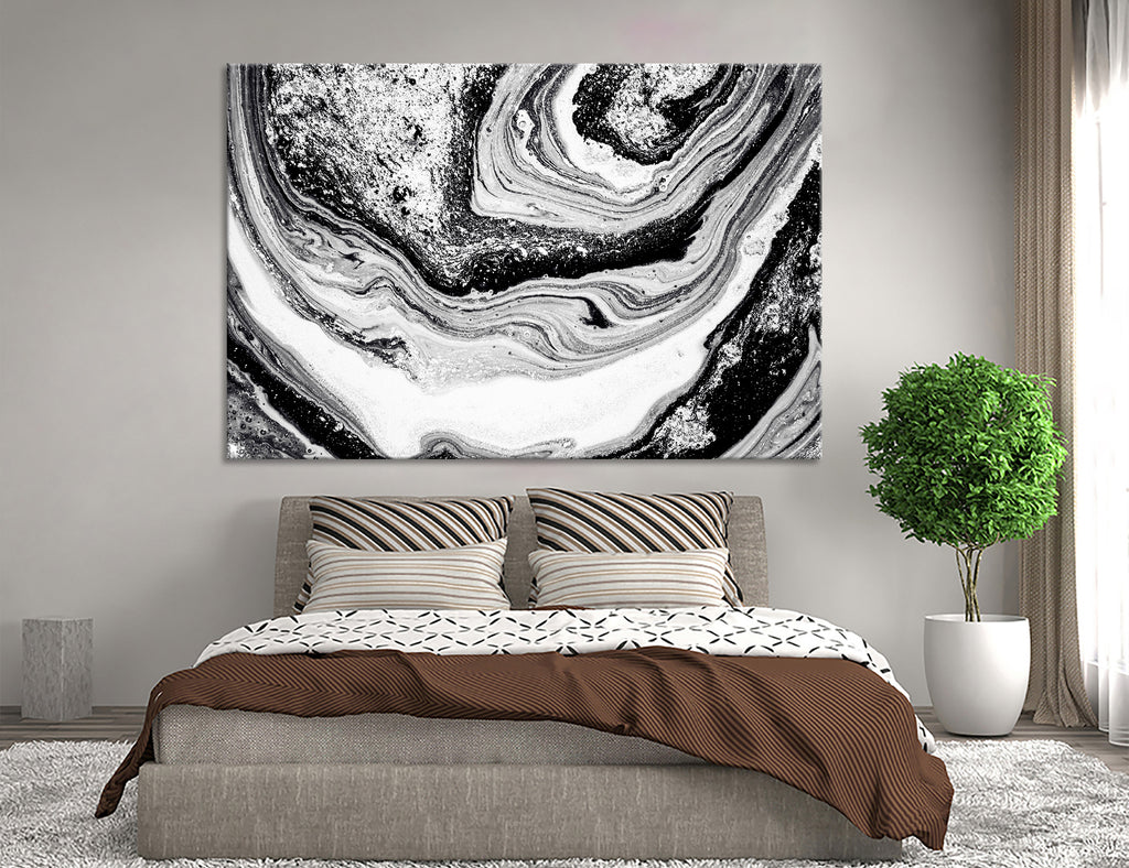 Black and White Abstract Art