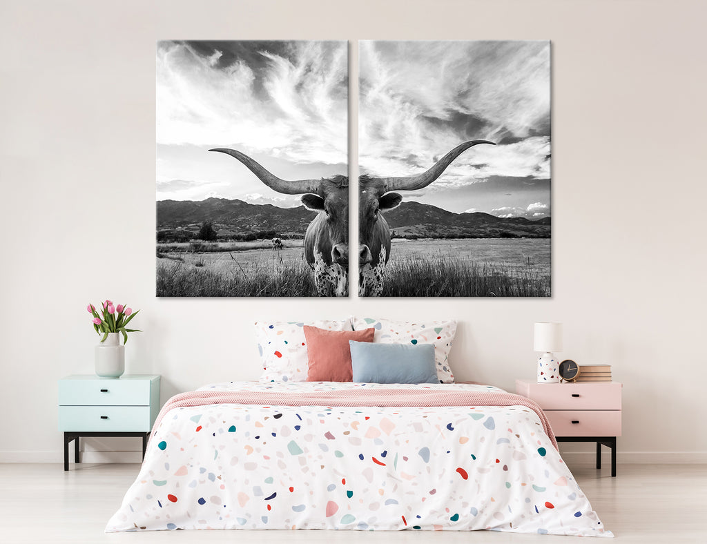 alt="Personalized canvas wall art with quote in living room"