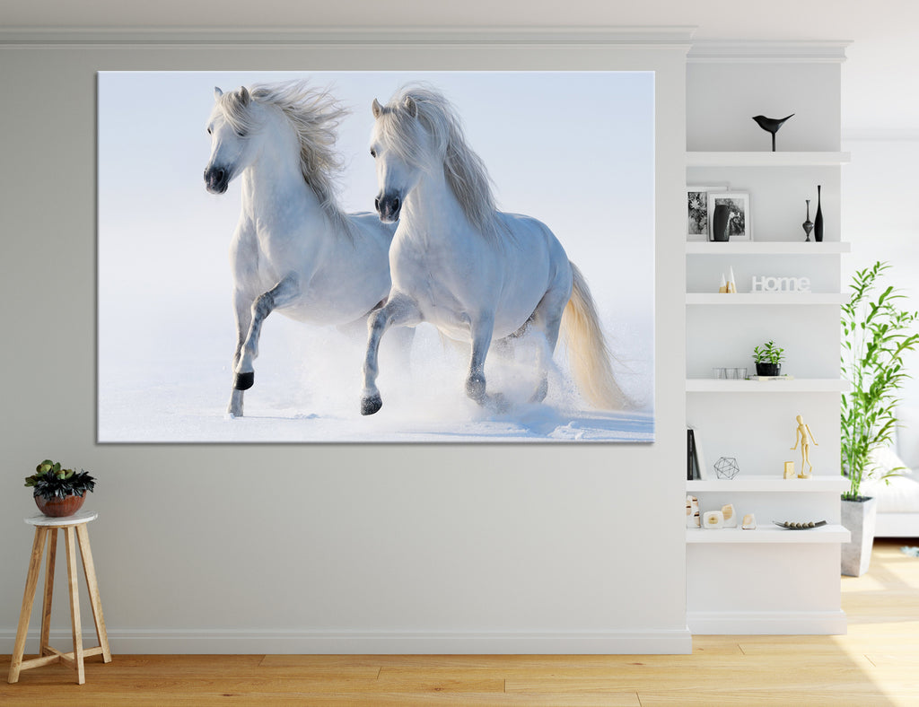 White Horses Canvas Print #8060