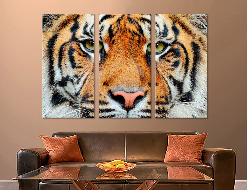 Tiger Head Canvas Print #8003