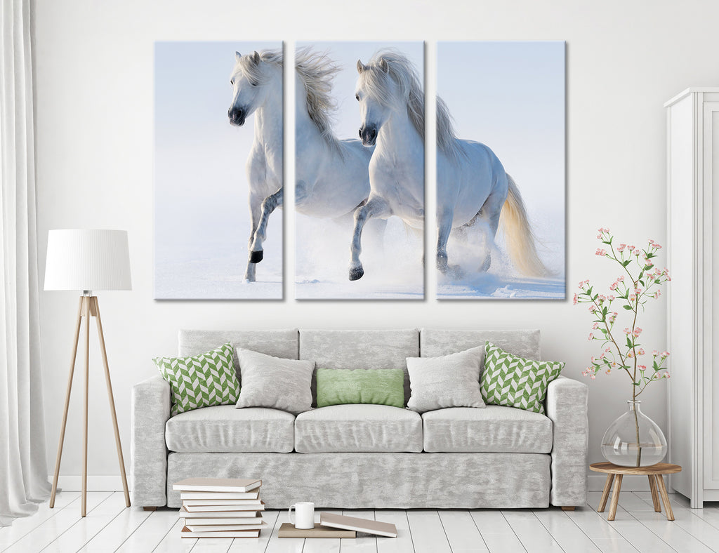 White Horses Canvas Print #8060
