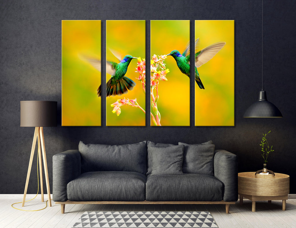 Fluttering Hummingbirds Canvas Print #8039