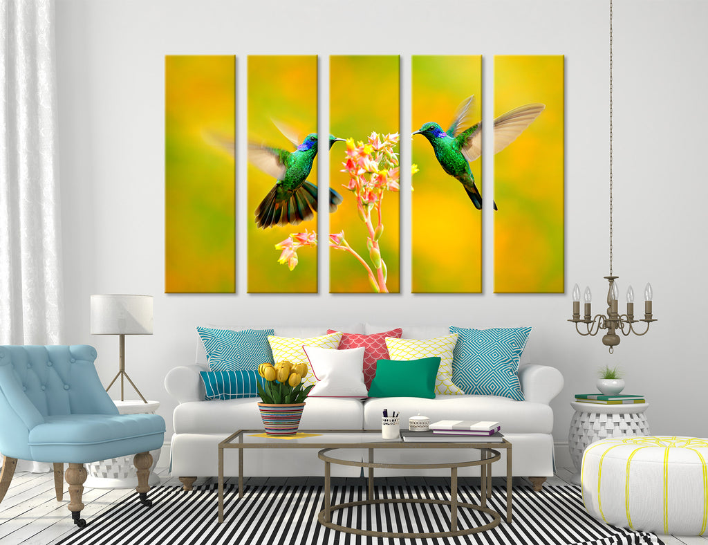 Fluttering Hummingbirds Canvas Print #8039