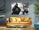 Mongolian Warrior in Armor on Horseback, Historical Canvas Print, Epic Warrior Art, Stretched Canvas Wall Decor#2547