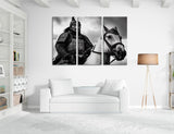 Mongolian Warrior in Armor on Horseback, Historical Canvas Print, Epic Warrior Art, Stretched Canvas Wall Decor#2547