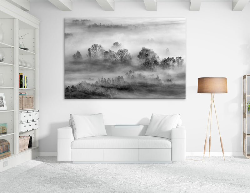 Gray Canvas Print #7573