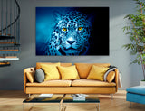 Blue Leopard Canvas Print #8232