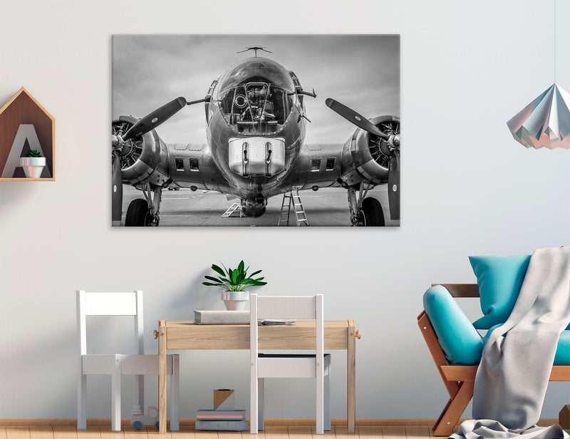 Black White Wall Art Canvas Print #3828