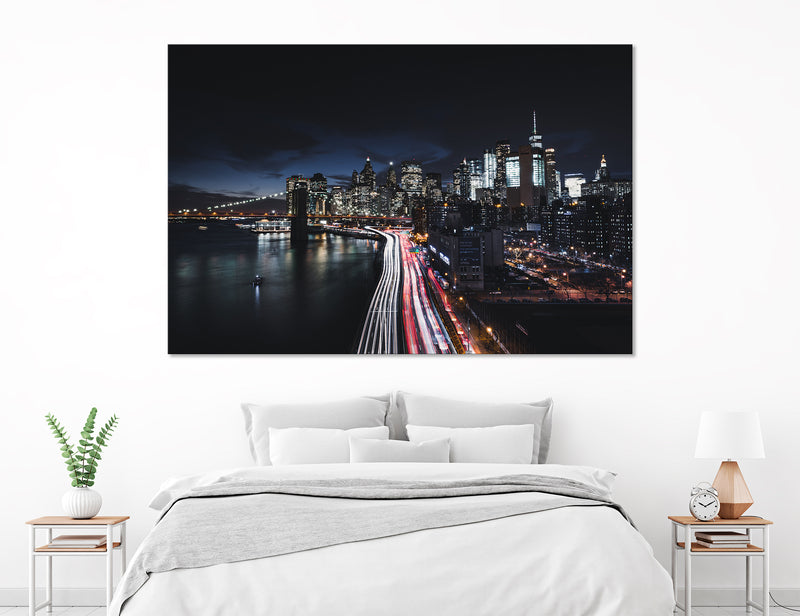 Manhattan Lights Canvas Print #9029