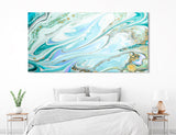 Sky Blue Wall Decor Canvas Print #1242