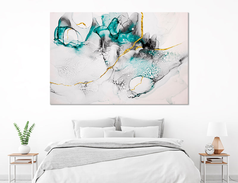 Malachite Abstract Canvas Print #1181