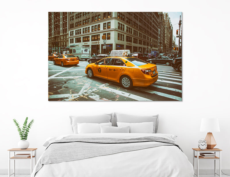 Taxi New York Canvas Print #9001
