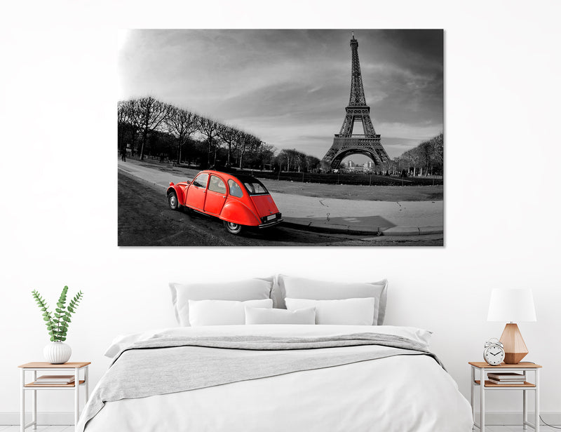 Black White Paris Canvas Print #9062