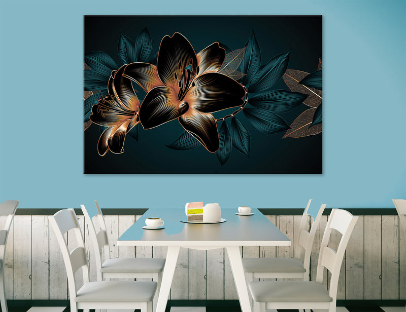 Dark Flower Canvas Print #1334