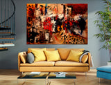 Brown Wall Decor Canvas Print #1167