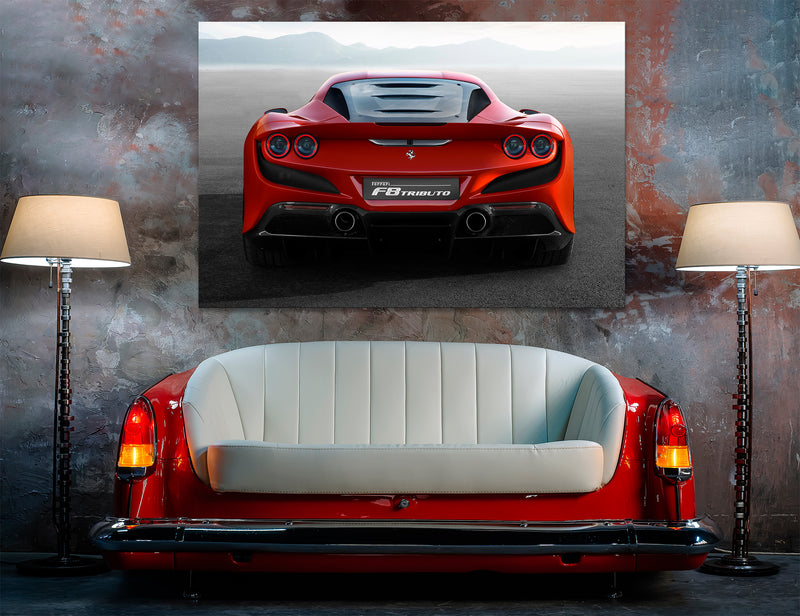 Red Sports Car Canvas Print #3152