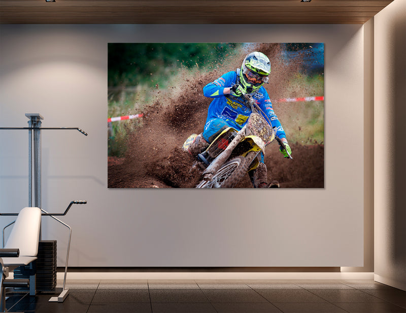 Motocross Poster Canvas Print #4041