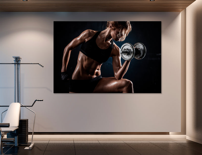 Wall Decor Fitness Room Canvas Print #4032
