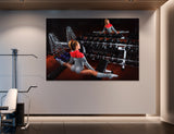 Gym Wall Decor Canvas Print #4030