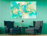 Turquoise Art Canvas Print #1219