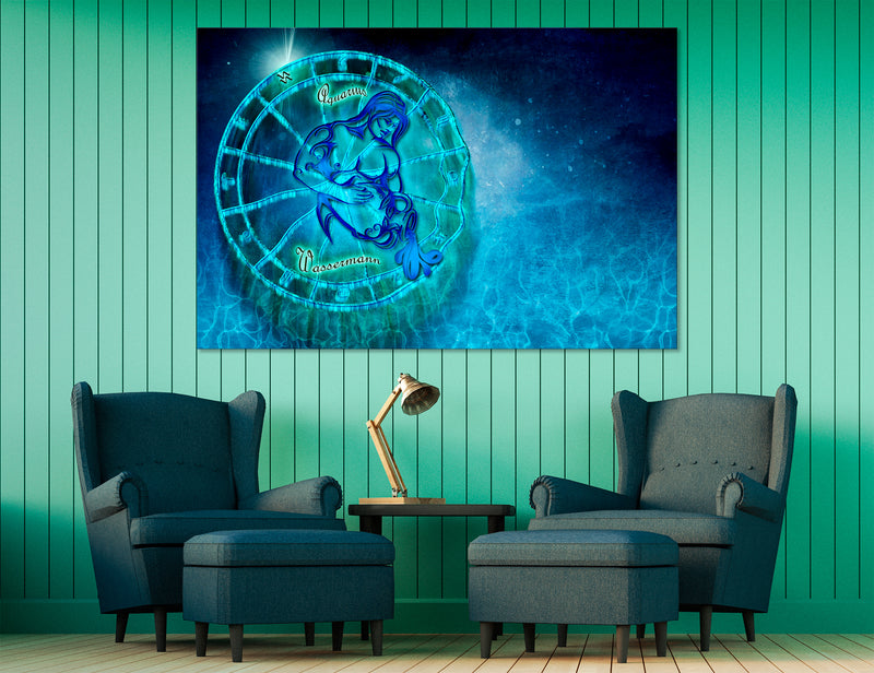 Aquarius Zodiac Sign Canvas Print #6061