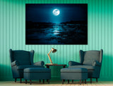 Full Moon Canvas Art #7238