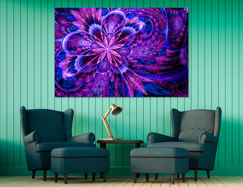 Fantastic Purple Abstract Canvas Print #1148