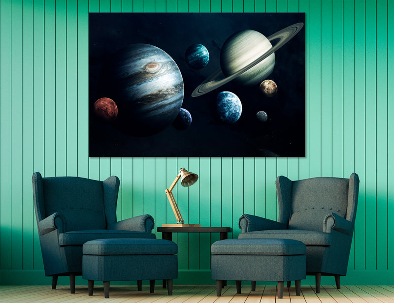 Planetary System Canvas Print #6044