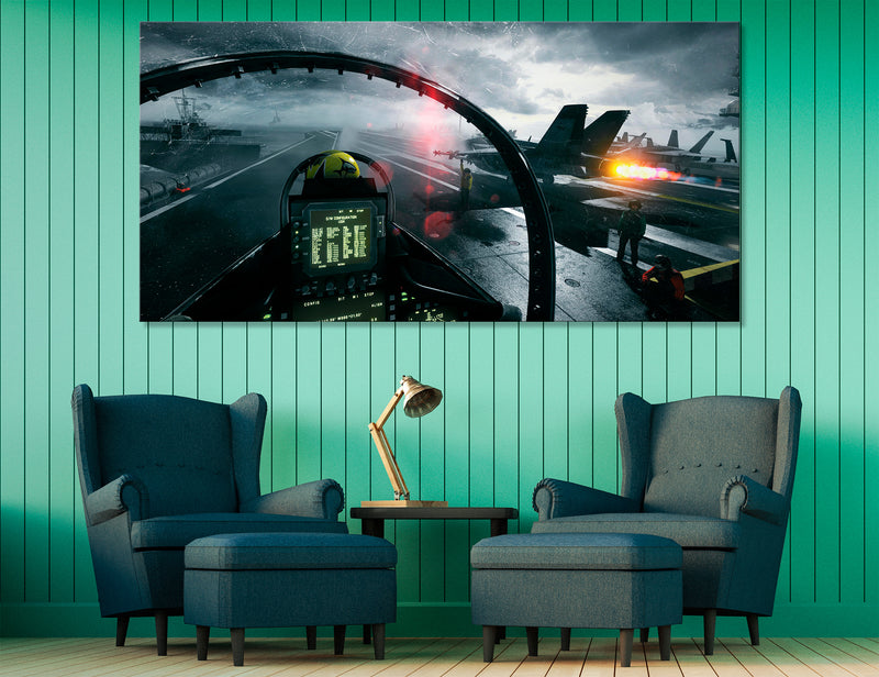 Navy Canvas Print #3187