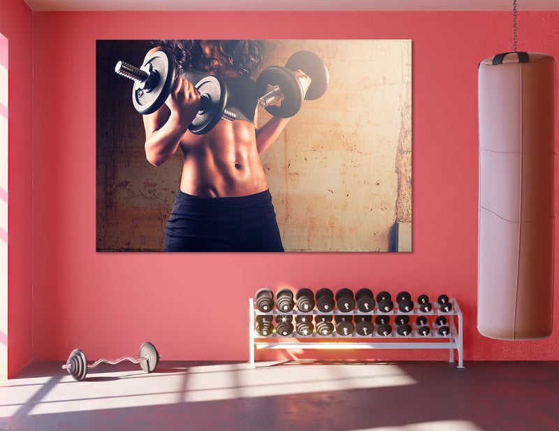 Fitness Room Decor Canvas Print #4029