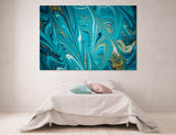 Turquoise Marble Canvas Print #1183