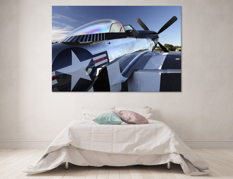 P-51 Mustang Poster Canvas Print #3032