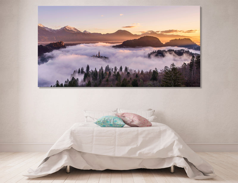 Misty Mountains Canvas Print #7193