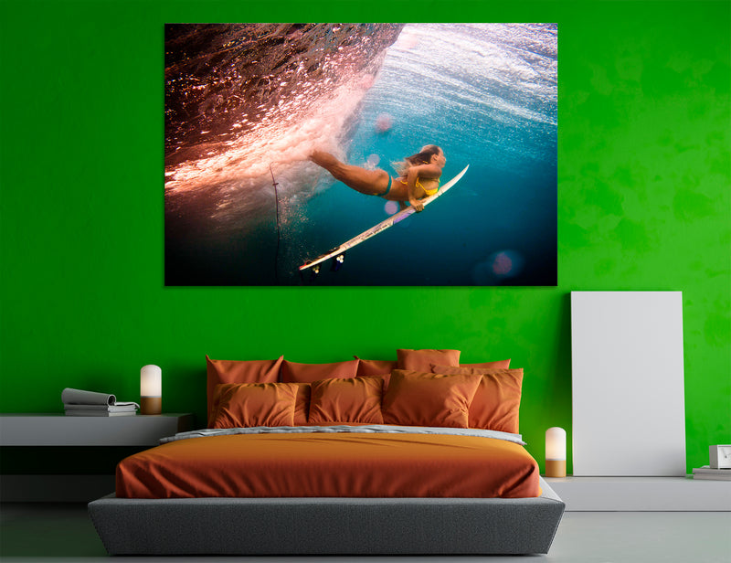 Girl on the Surf Canvas Print #4026