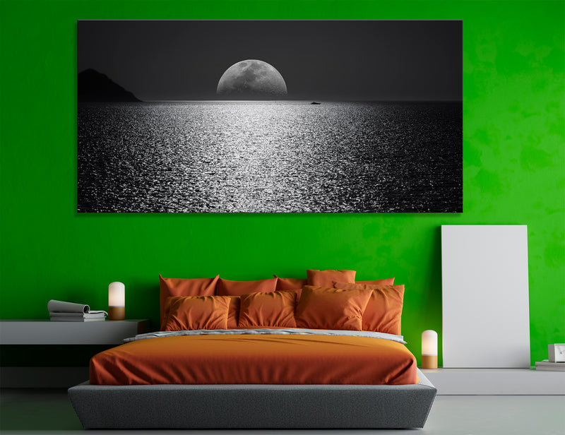 Full Moon Decor Canvas Print