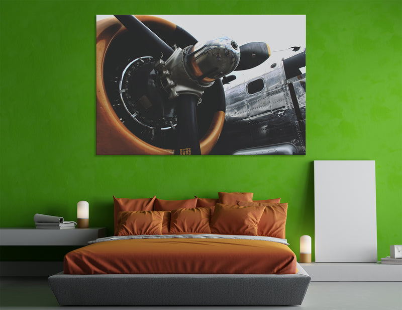 Rustic Vintage Propeller Canvas Print #3025