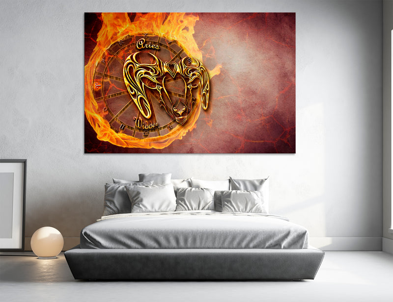 Aries Zodiac Sign Canvas Print #6063