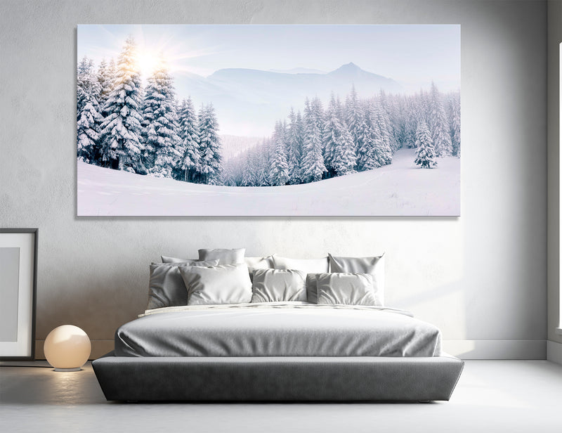 Snowy Forest Canvas Print #7194