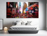 New York Lights City Canvas Print #9031