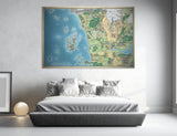 Dungeons and Dragons Map Canvas Print