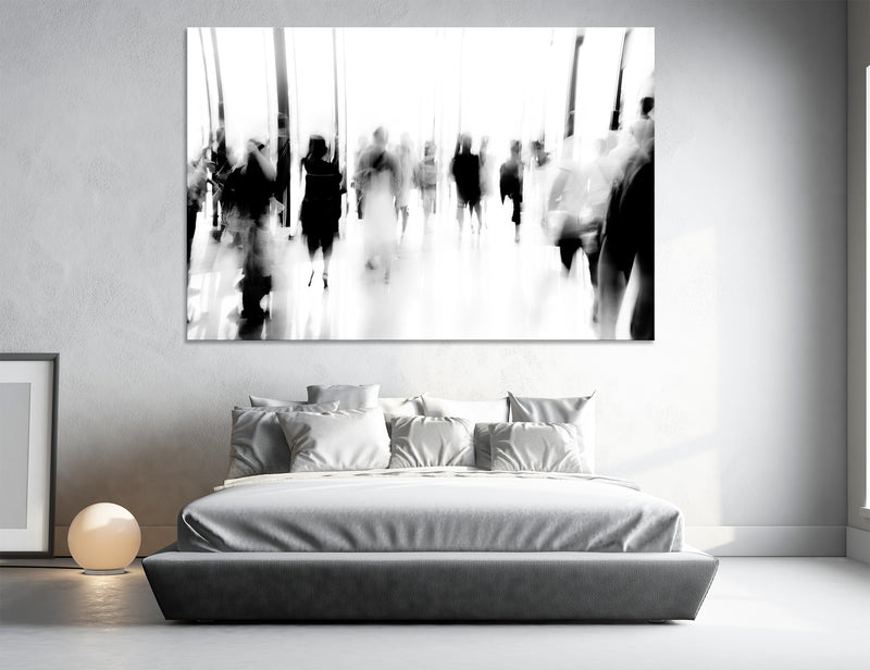 Black and White Abstract Canvas Print #1220