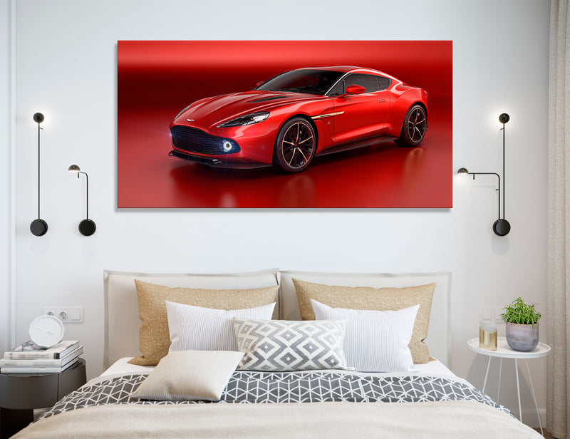 Red Luxury Car Canvas Print #3052