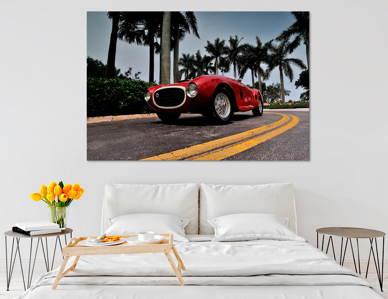Retro Sports Car Canvas Print #3156