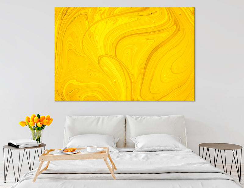 Yellow Room Interior Canvas Print #1224