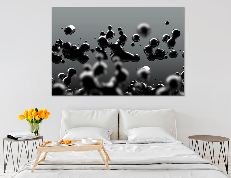 Black White Creative Decor Canvas Print #1226