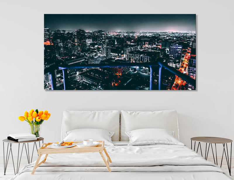 Night Los Angeles Canvas Print #9068