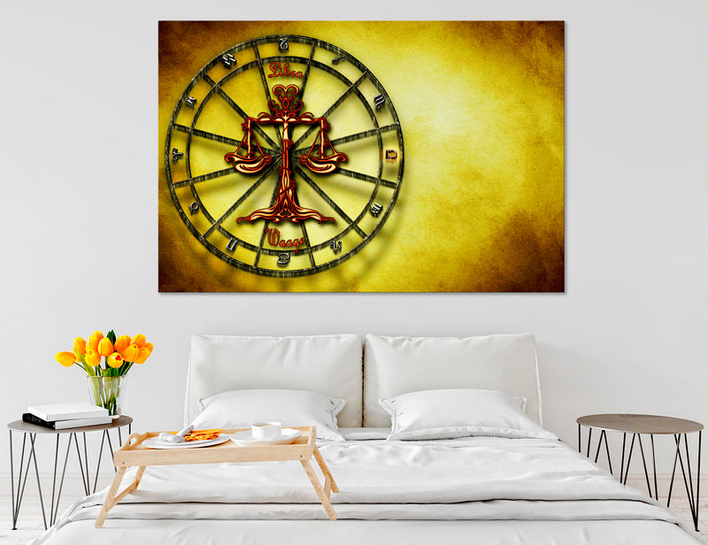 Libra Zodiac Sign Canvas Print #6066