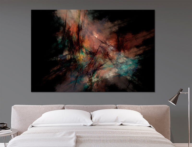 Dark Abstract Canvas Print #1170