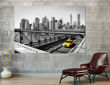 Yellow Taxi Canvas Print #9032